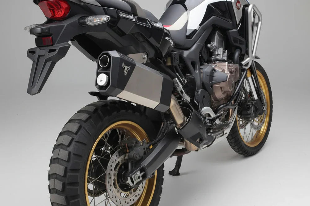 Barrel Storm Slip-On Exhaust for Honda Africa Twin 1000 (2018) | 304 Stainless Steel Performance Exhaust