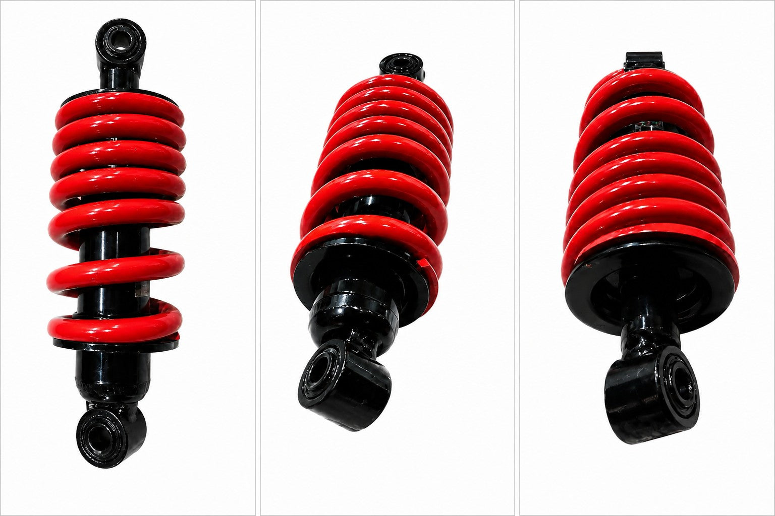 Ather 450 and 450X rear mono shock absorber red angle view