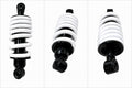 Ather 450 450X rear mono shock absorber white angled view