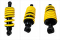 Ather 450 and 450X rear monoshock side view yellow
