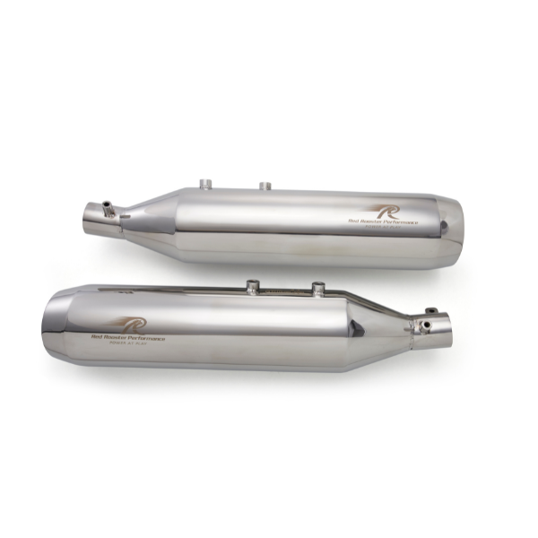 Red Rooster  Polish  Astral Pro  Chrome Exhaust for Royal Enfield Super Meteor 650