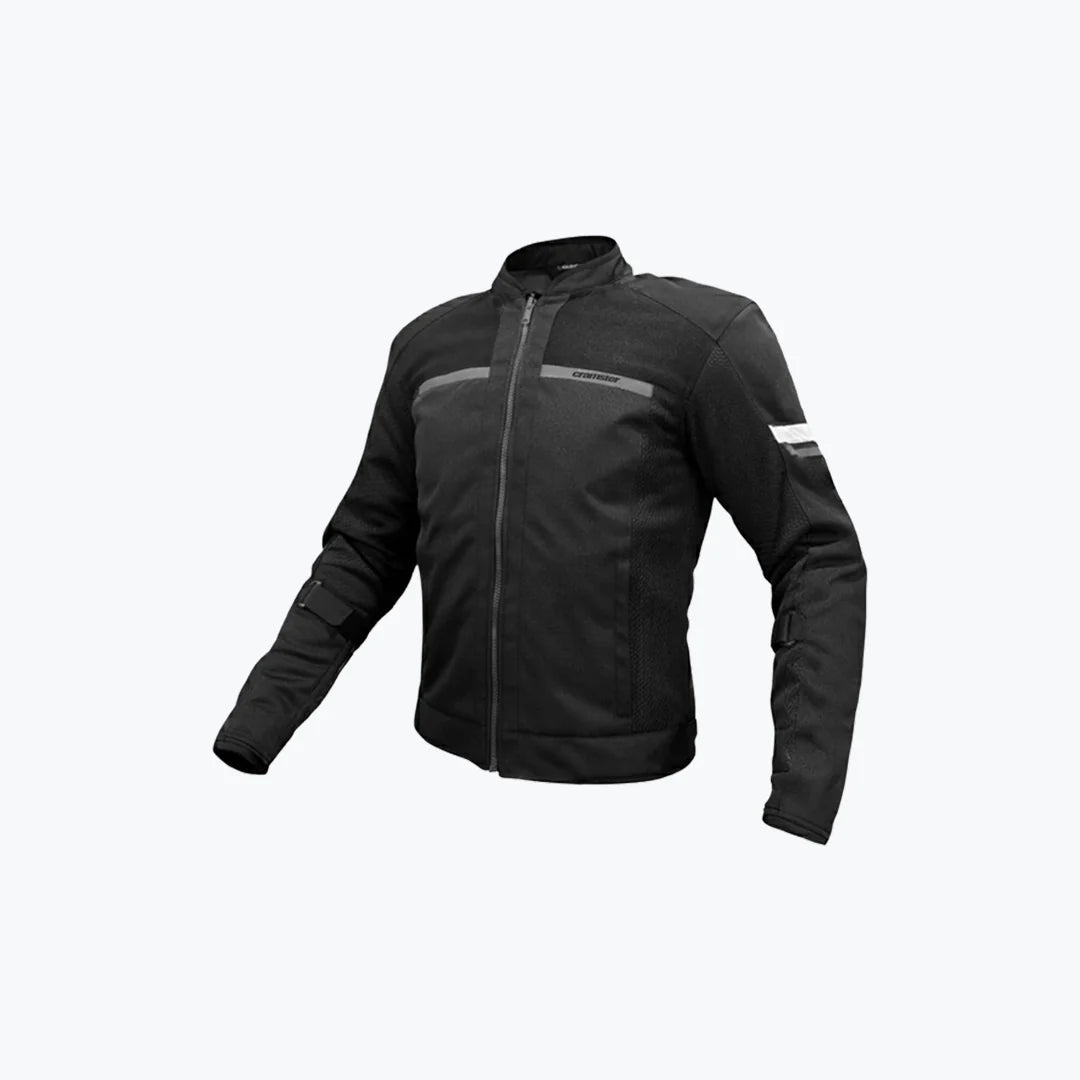 Cramster Breezer mesh riding jacket in black and white