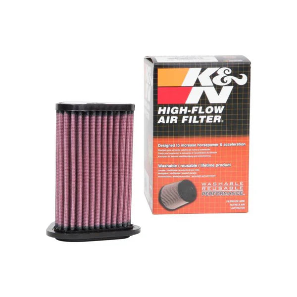 K&N RO-6518 High-Performance Air Filter for Royal Enfield Interceptor 650 / Continental GT 650 / Bear 650 – Washable Cotton Gauze Replacement Air Intake Filter