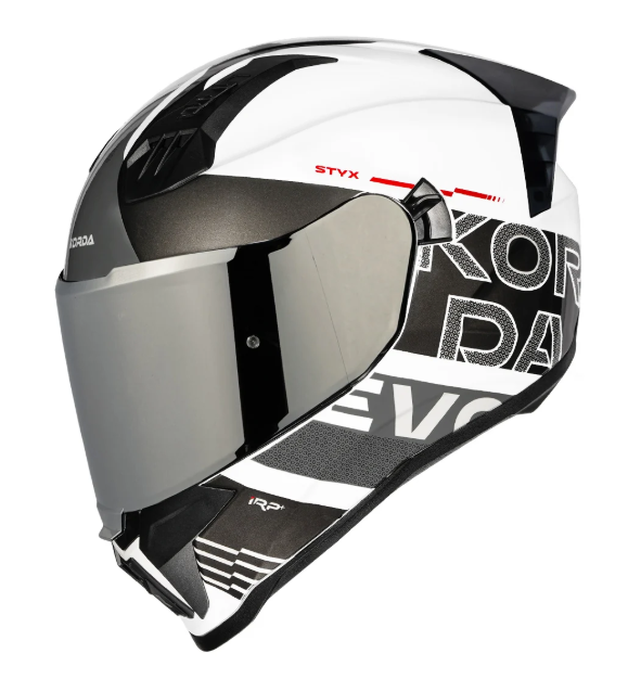 Korda Evo Styx Full Face Helmet – Gloss White/Grey
