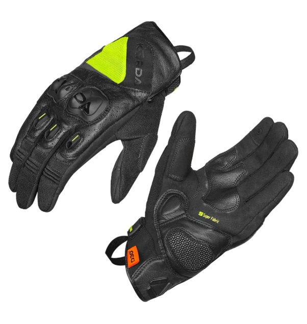 Korda Hybrid Riding Gloves – Fluorescent Yellow