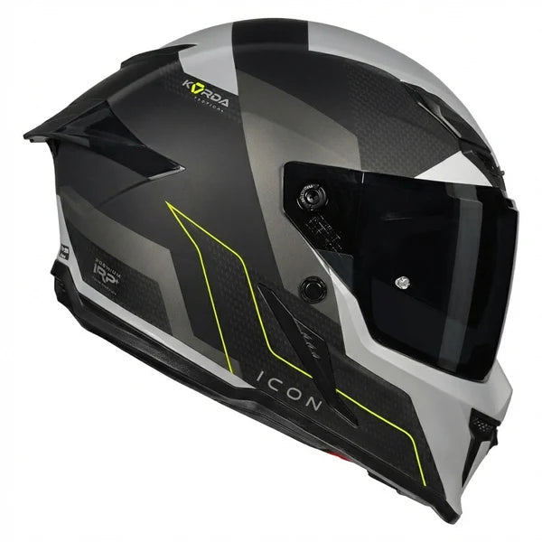 Korda Icon Nyx Full Face Helmet – Matt Black/Grey