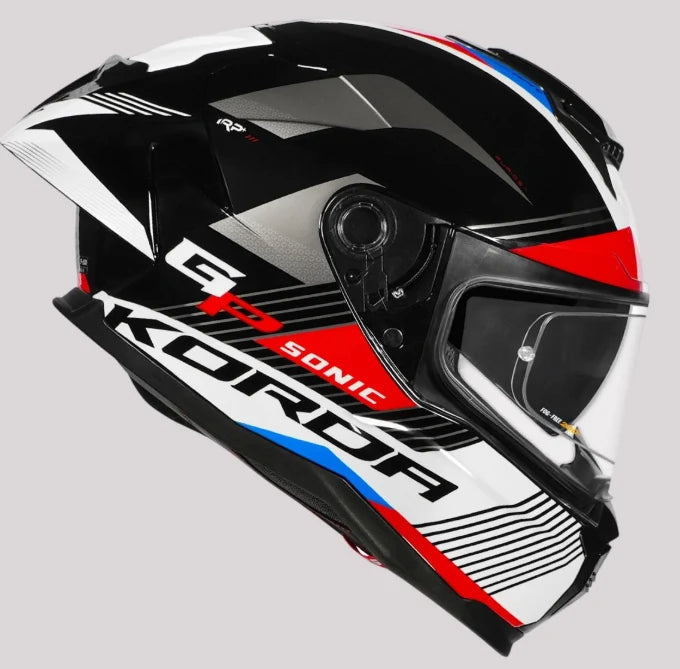 Korda Sonic GP Furiosa Full Face Helmet – Gloss Red