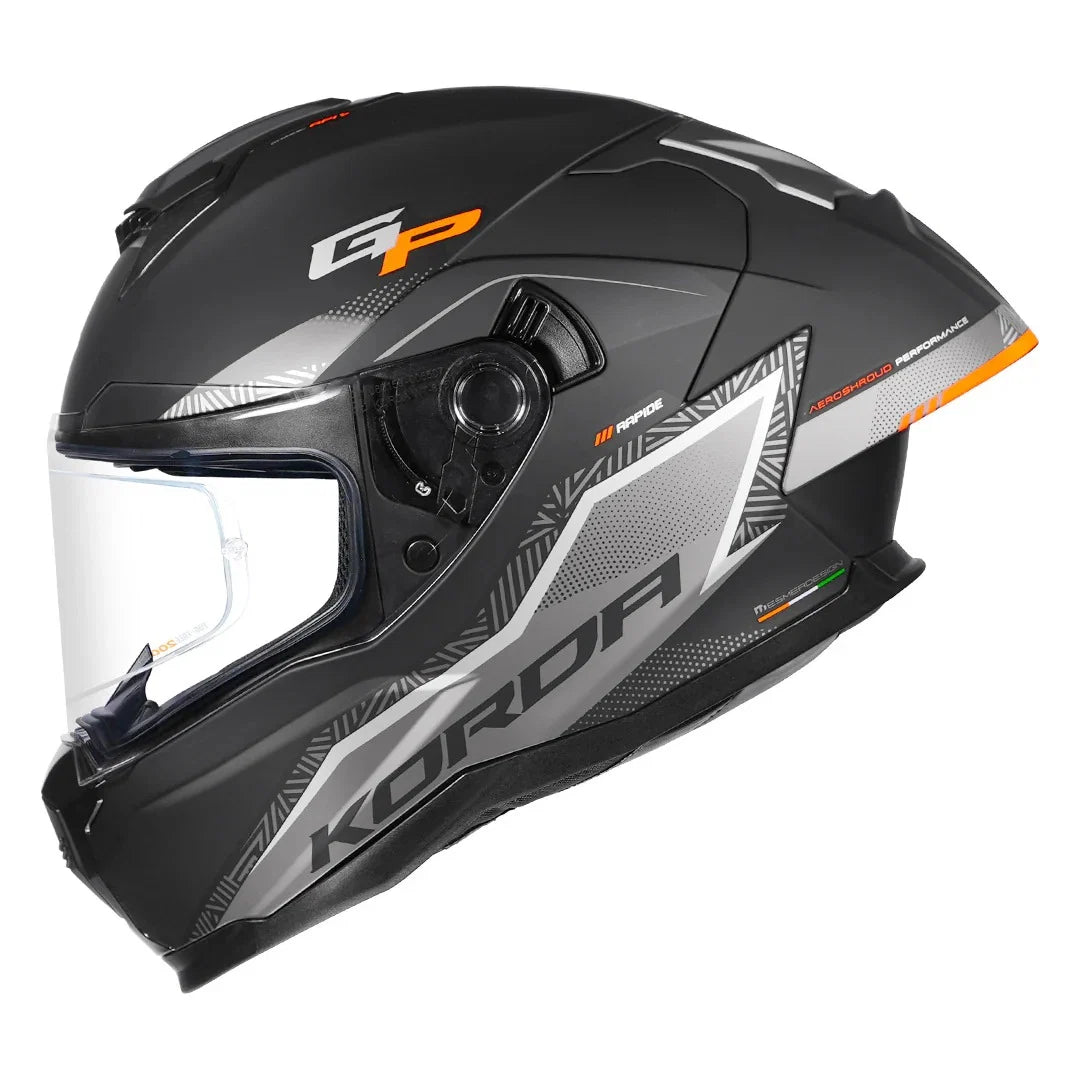 Korda Sonic GP Rapide Full Face Helmet – Matt Orange