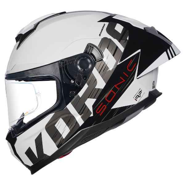 Korda Sonic GP Zhark Full Face Helmet – Gloss Black/White