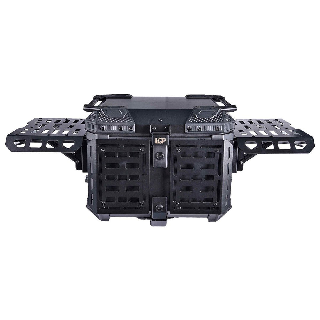 LGP TOP BOX 45L BLACK ARMOURED WITH BACKREST