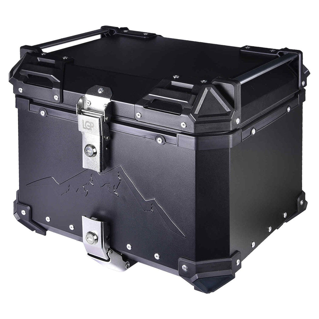 LGP TOP BOX 45L BLACK HIMALAYAN WITH BACKREST