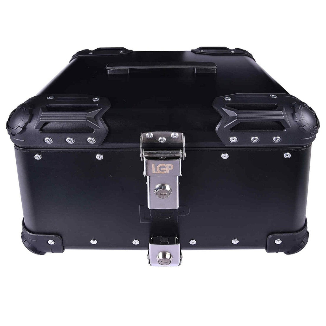 LGP TOP BOX 45L BLACK ROUND CORNER WITH BACKREST
