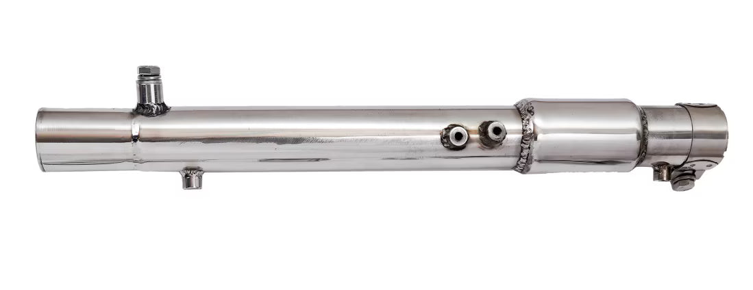 Motowings Performance Magnetor Exhaust (Steel Polish) for Royal Enfield Meteor 350 / Classic 350 Reborn / Standard 350 | J-Platform Slip-On Upgrade