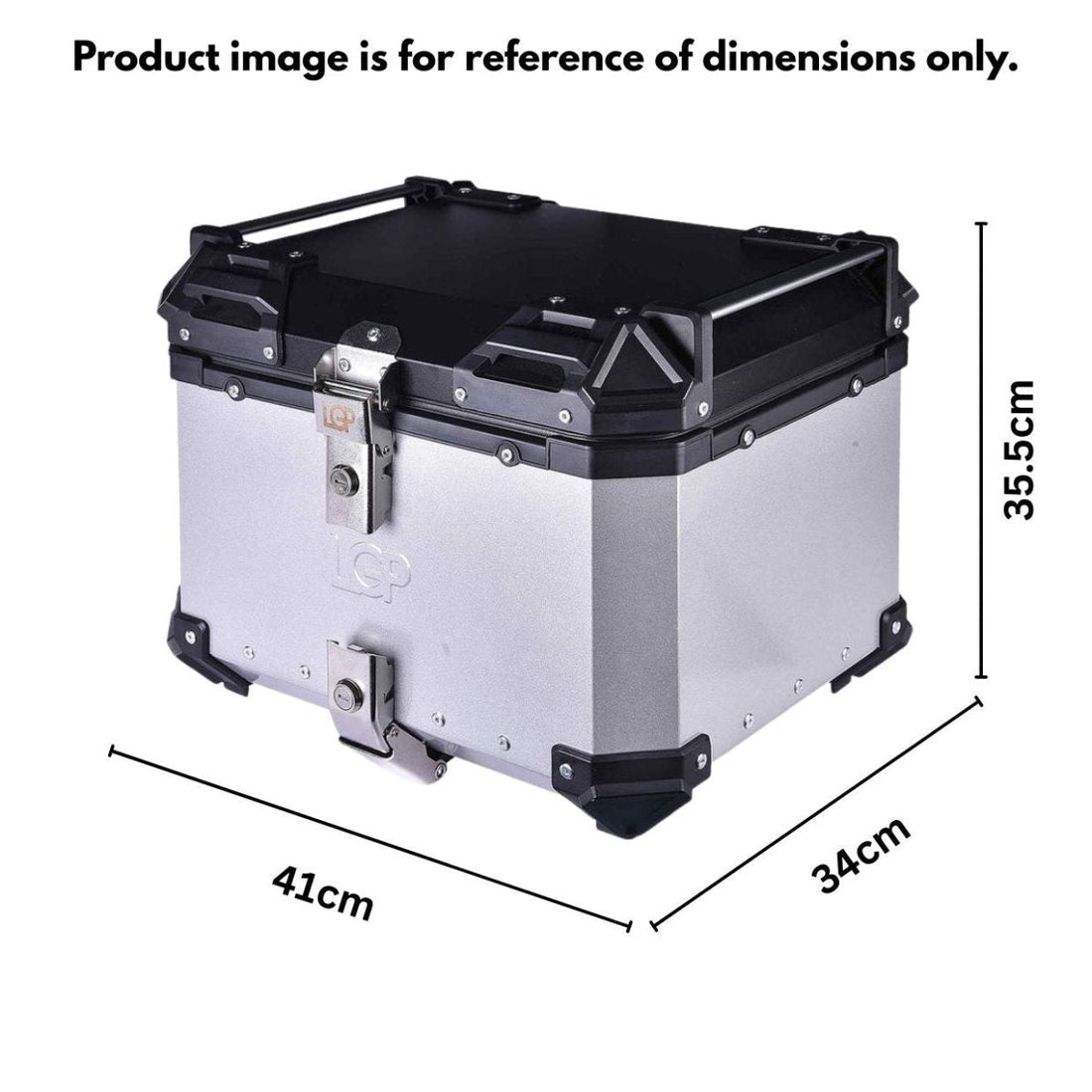 TOP BOX 45L BLACK TYPE X GOLD W/REST
