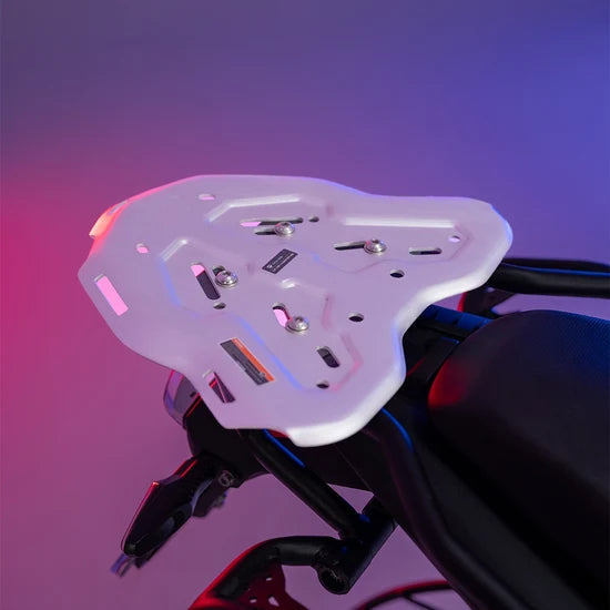 BMW F450 GS Genesis Luggage Carrier Silver Legundary Custom