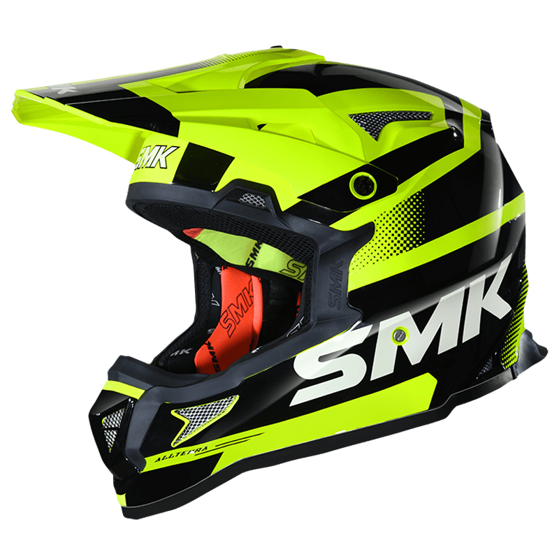 SMK Allterra X-throttle – Off Road Helmet For Bikers – – GL422 – Black Neon