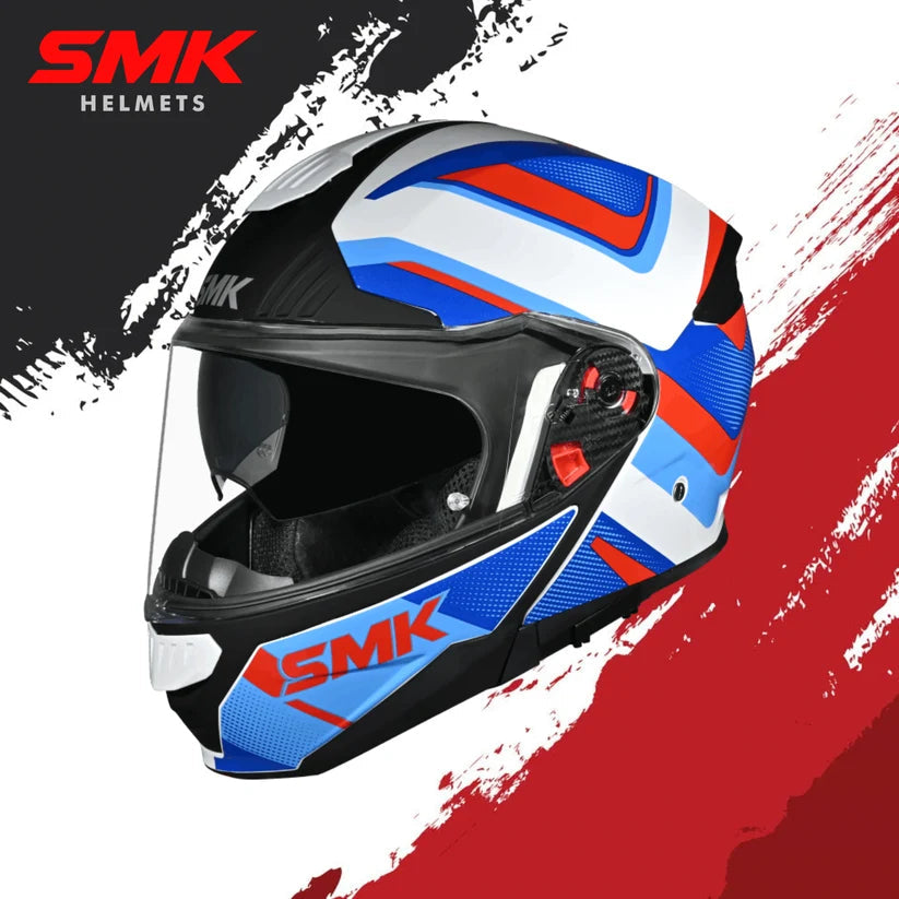 SMK Gullwing Omega GL153 Blue Red Glossy White