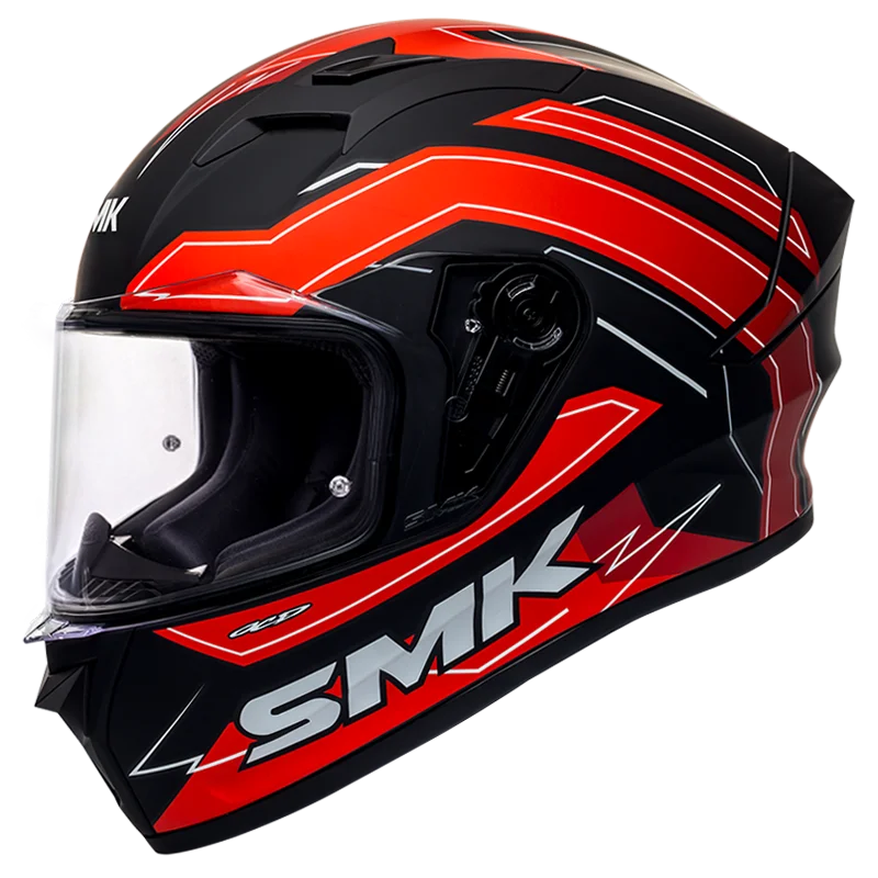 SMK Stellar Bolt (ma 231) Black Red Helmet