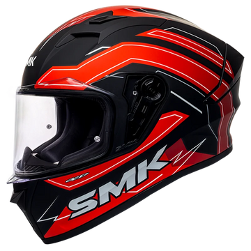 SMK Stellar Bolt (ma 231) Black Red Helmet