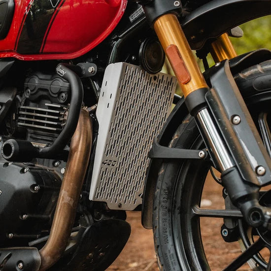 Triumph Speed 400 / Scrambler 400X Vector Radiator Grill Silver – Legundary Customs