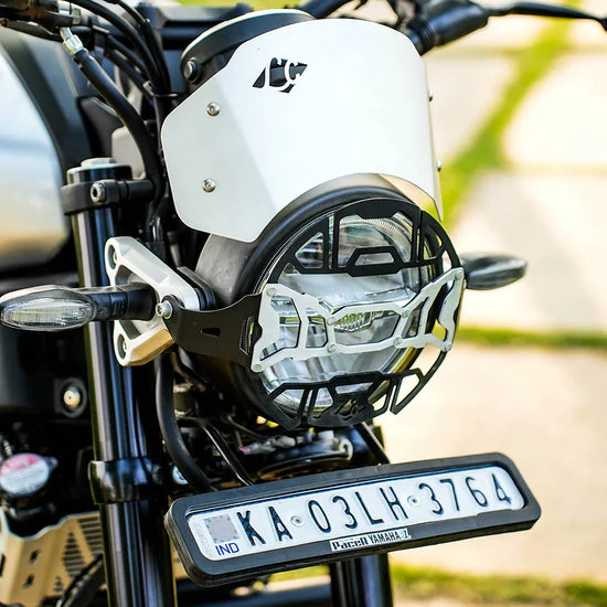 Yamaha XSR 155 Cosmic Headlight Grill Blk Silver – Legundary Customs