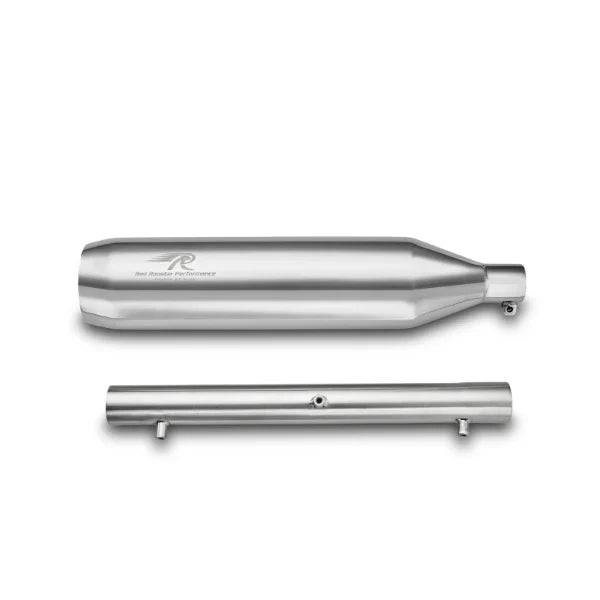 Red Rooster Polestar Pro Polish Exhaust for Royal Enfield Classic 350 Reborn – SS304 Performance Silencer