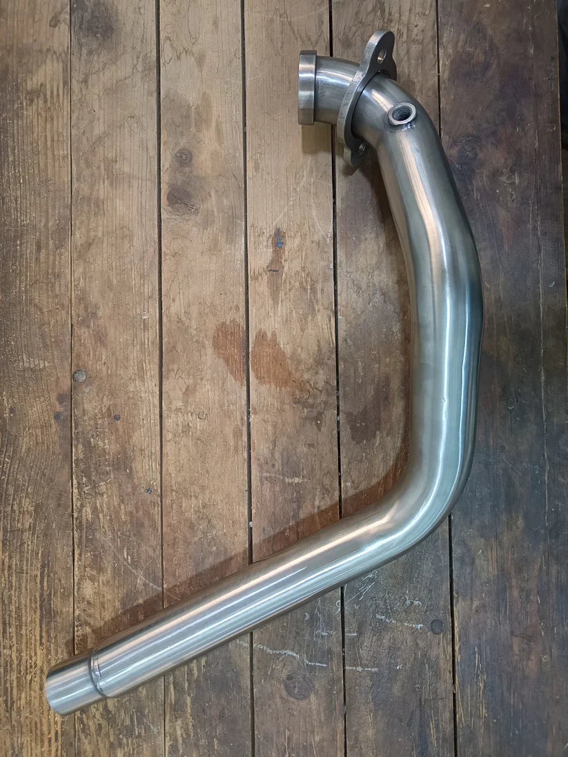 SS Motocorp Free Flow Pre-Cat Delete Header Pipe for Royal Enfield Himalayan 450 | Performance Exhaust Upgrade