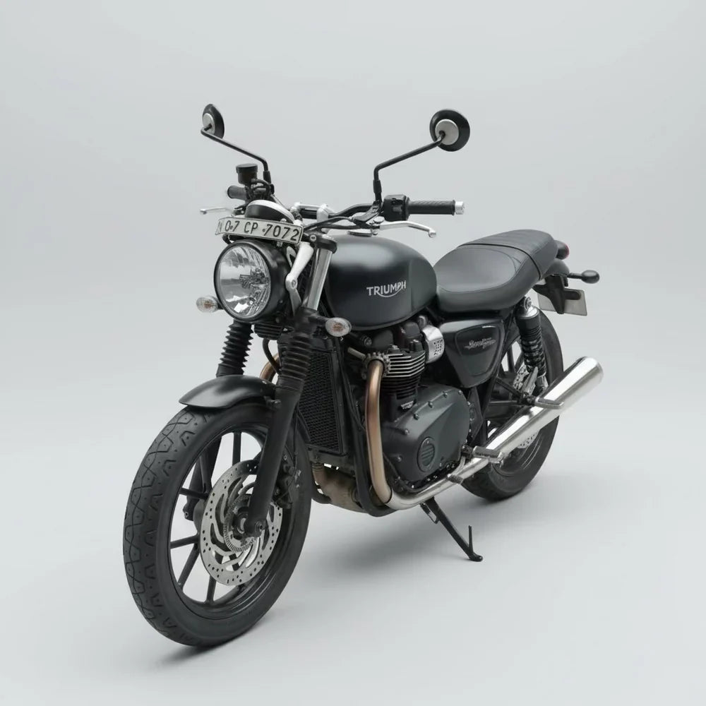 Barrel B Twinn Slip-On Exhaust for Triumph Street Twin 900 | 304 Stainless Steel Performance Exhaust