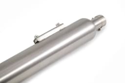 PowerRage Slip-On Exhaust for Royal Enfield Classic 350 Reborn / Meteor 350 – Polished Stainless Steel