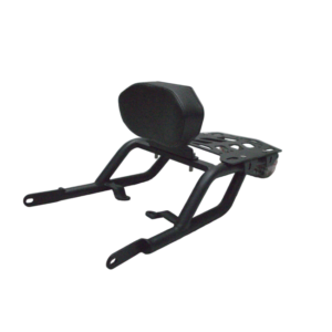 CNC CARRIER WITH PLATE AND BACKREST FOR HIMALAYAN - BLACK