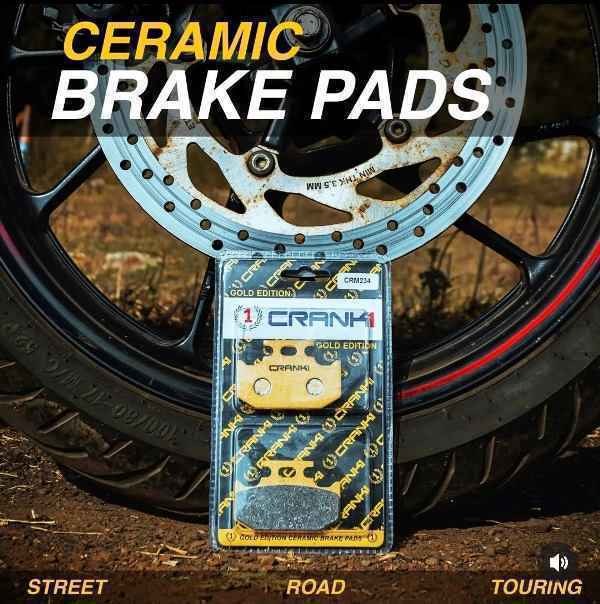Crank1 Ceramic Brake Pads For Triumph Speed T4 - Front - CRM859 - Image 4