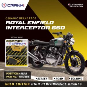 CRANK1 Brake Pad For Rear Royal Enfield Interceptor 650-CRM359