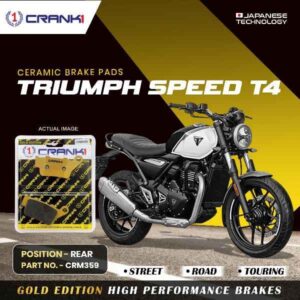 CRANK1 Brake Pad For Rear Triumph Speed T4-CRM359