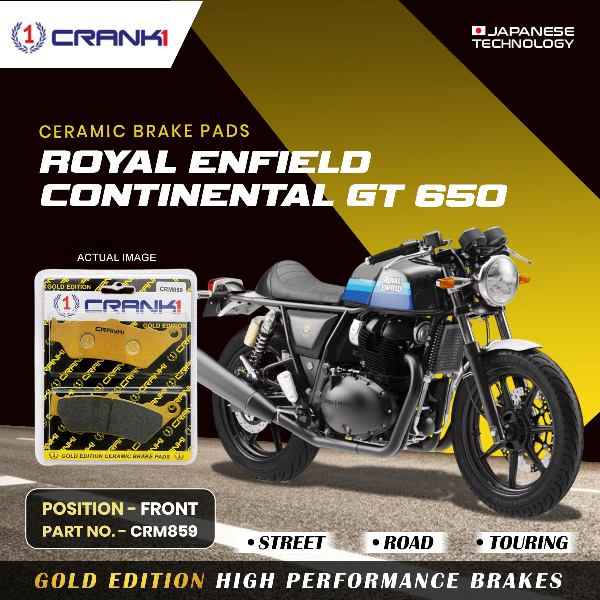CRANK1 Brake Pad Front For Royal Enfield Continental GT 650-CRM859