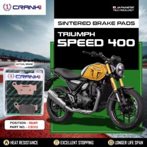 CRANK1 Brake Pads Rear Triumph Speed 400 -CB312