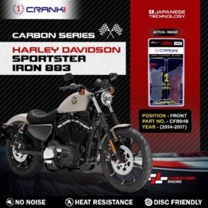 CRANK1 Carbon Brake Pads Front Harley Davidson Sportster Iron 883 2014-2017 - CFB046