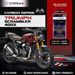 CRANK1 Carbon Brake Pads Front Triumph Scrambler 400X - CFB606