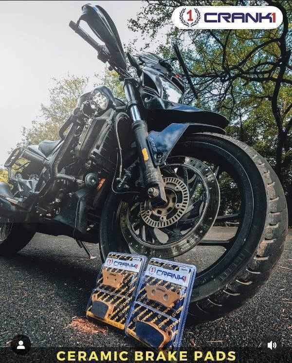 Crank 1 Ceramic Brake Pads For TVS Apache RTR 160- Rear - CRM269 - Image 6
