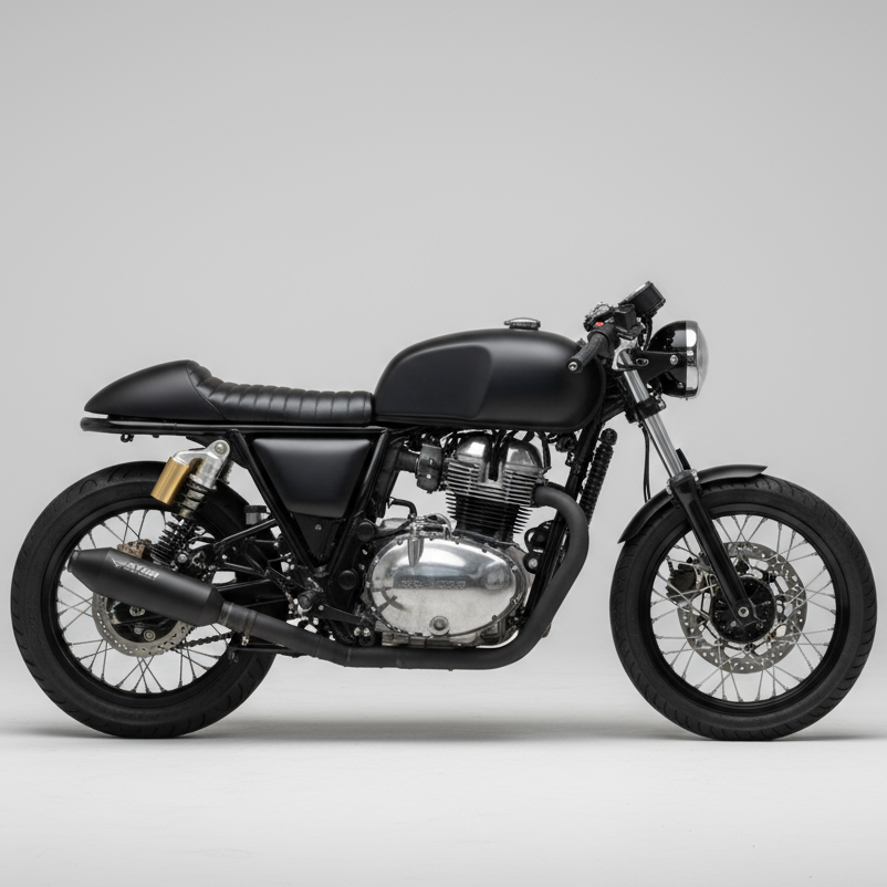 Barrel Atom for Interceptor 650/ GT 650 (Black)