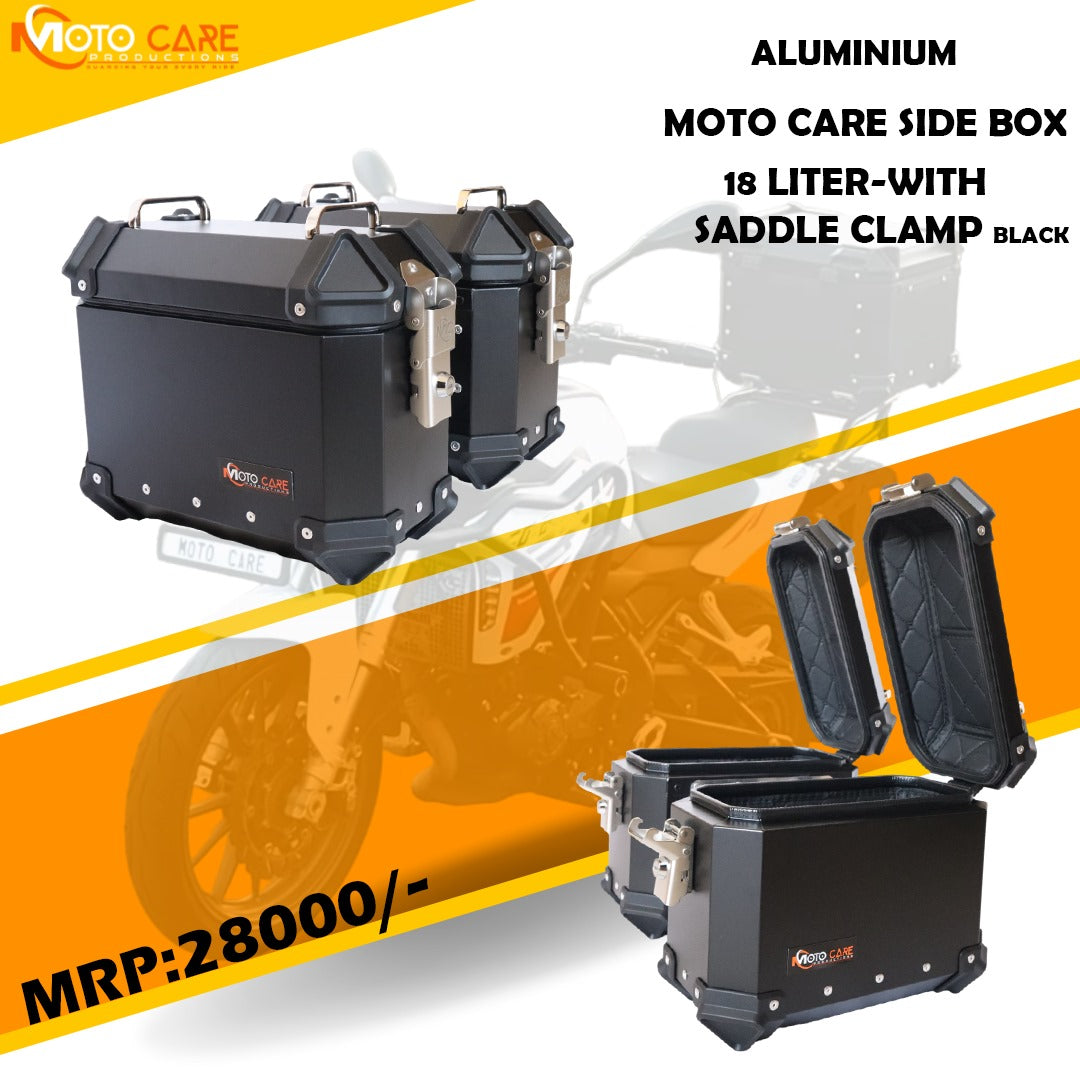 Motocare Side Box 18L with saddle Clamp