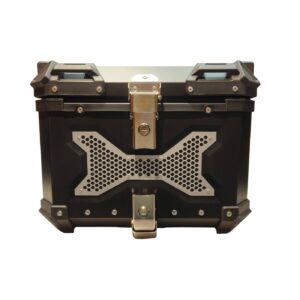 Motorcycle Top Box 45L Black Type X Luggage Box with Backrest