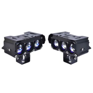 LGP FOG LAMP DK300 PROJECTOR TRIPLE LENS FOR BIKES WITH DUAL LIGHT COLORS(YELLOW AND WHITE)