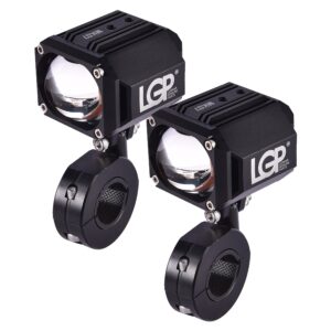 LGP Spotlight MK07 Dual Beam Motorcycle Light, 80W 7000LM