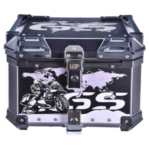 LGP TOP BOX 45L BLACK GS WITH BACKREST
