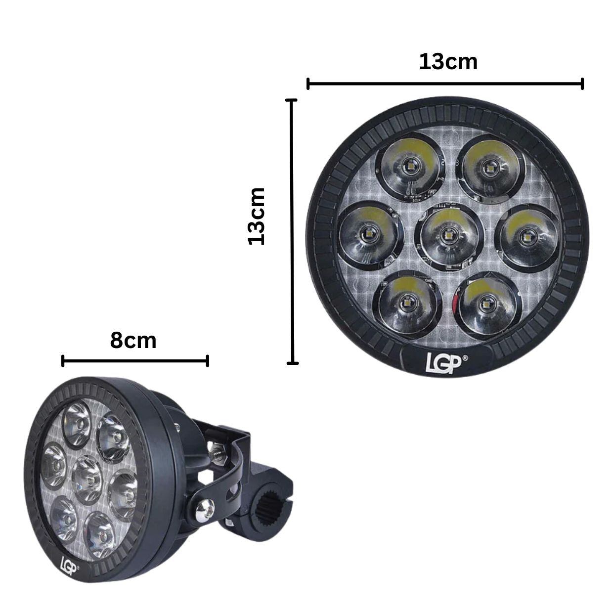 LGP DK70 High-Power Motorcycle Spotlight, 140W 20000LM LED - Image 4