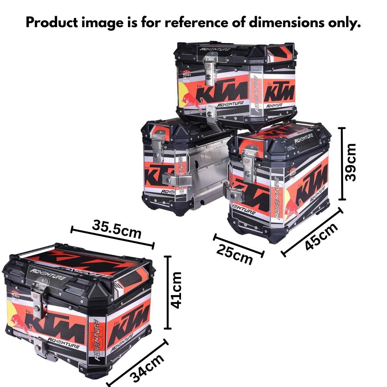 Honda Aluminium Pannier and Top Box Set | 45L + 38L + 38L - Image 6