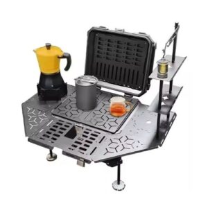 LGP Premium 55L Black Campaign Top Box with Backrest for Motorcycles